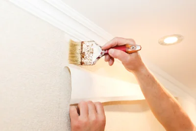 Pose de papier peint à Malaucène — revêtements muraux et toiles de verre